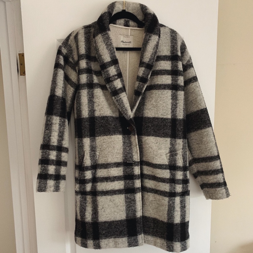 Madewell Plaid Florence Coat